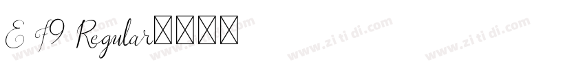 E F9 Regular字体转换